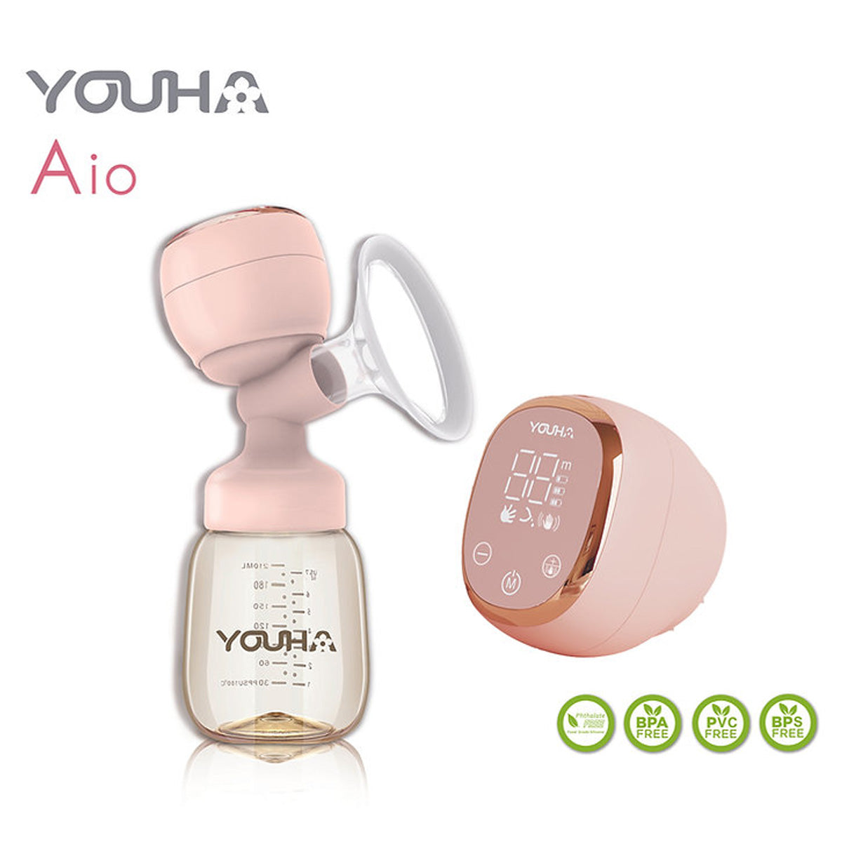 Youha AIO Electric Breast Pump with Lactation Massager