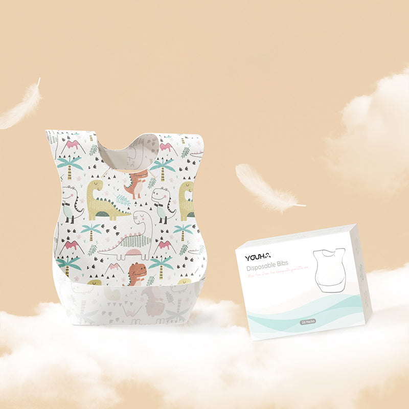 Youha Disposable Bibs, 20pcs (3 Designs)