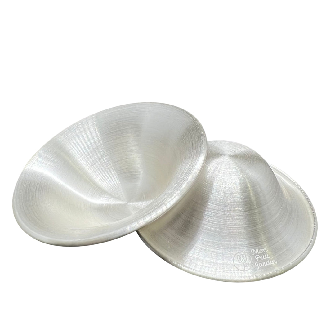 MPJ Silver Nursing Cups, 1 Pair (2 Sizes)