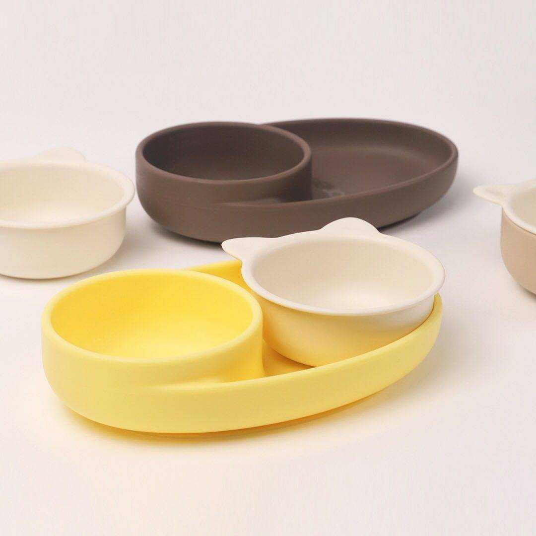 Monee Silicone Twin Suction Bowl (4 Colours)