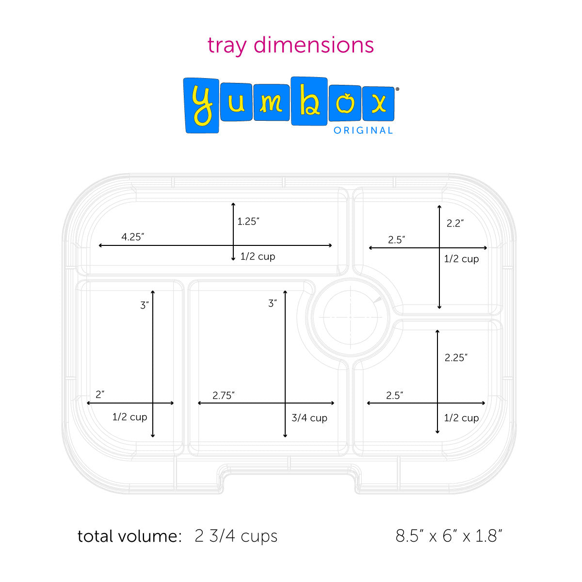 Yumbox Original 6-compartment Lunch Box (14 Designs)