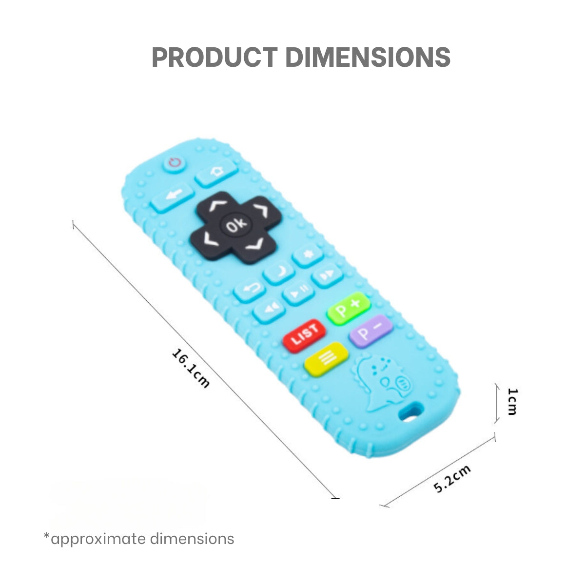 Biomom Silicone Remote Control Teether - Black