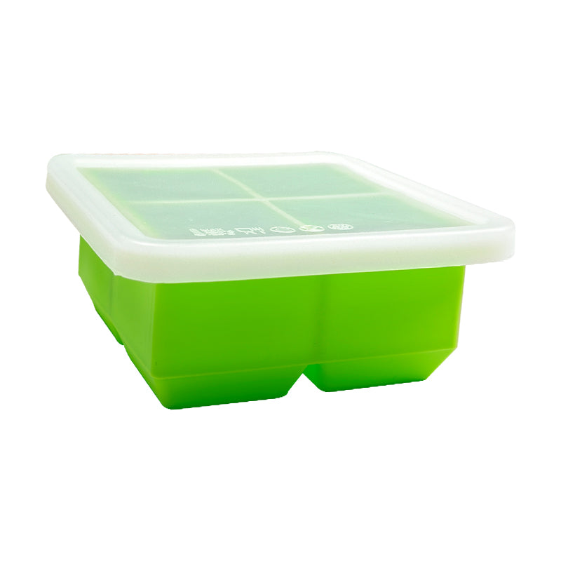 Biomom Pop N Go Silicone Food Portion Freezer Tray with Lid, 4 x 120ml (8 Colors) - Pupsik Singapore