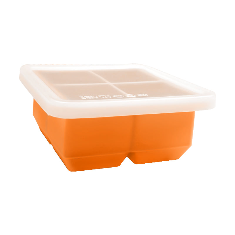Biomom Pop N Go Silicone Food Portion Freezer Tray with Lid, 4 x 120ml (8 Colors) - Pupsik Singapore