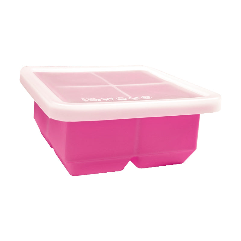 Biomom Pop N Go Silicone Food Portion Freezer Tray with Lid, 4 x 120ml (8 Colors) - Pupsik Singapore