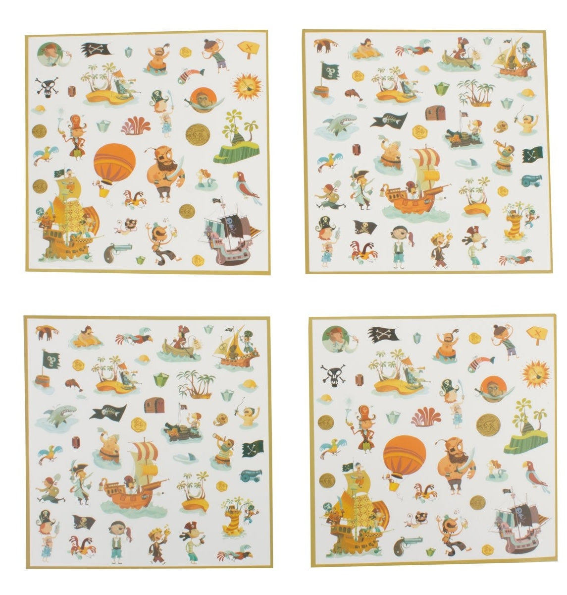 Djeco Pirates Sticker Set