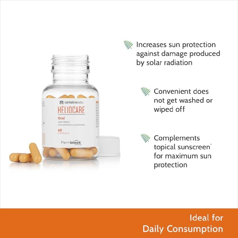 Heliocare Oral Capsules Sunscreen, EU (60 caps) - exp 05/27
