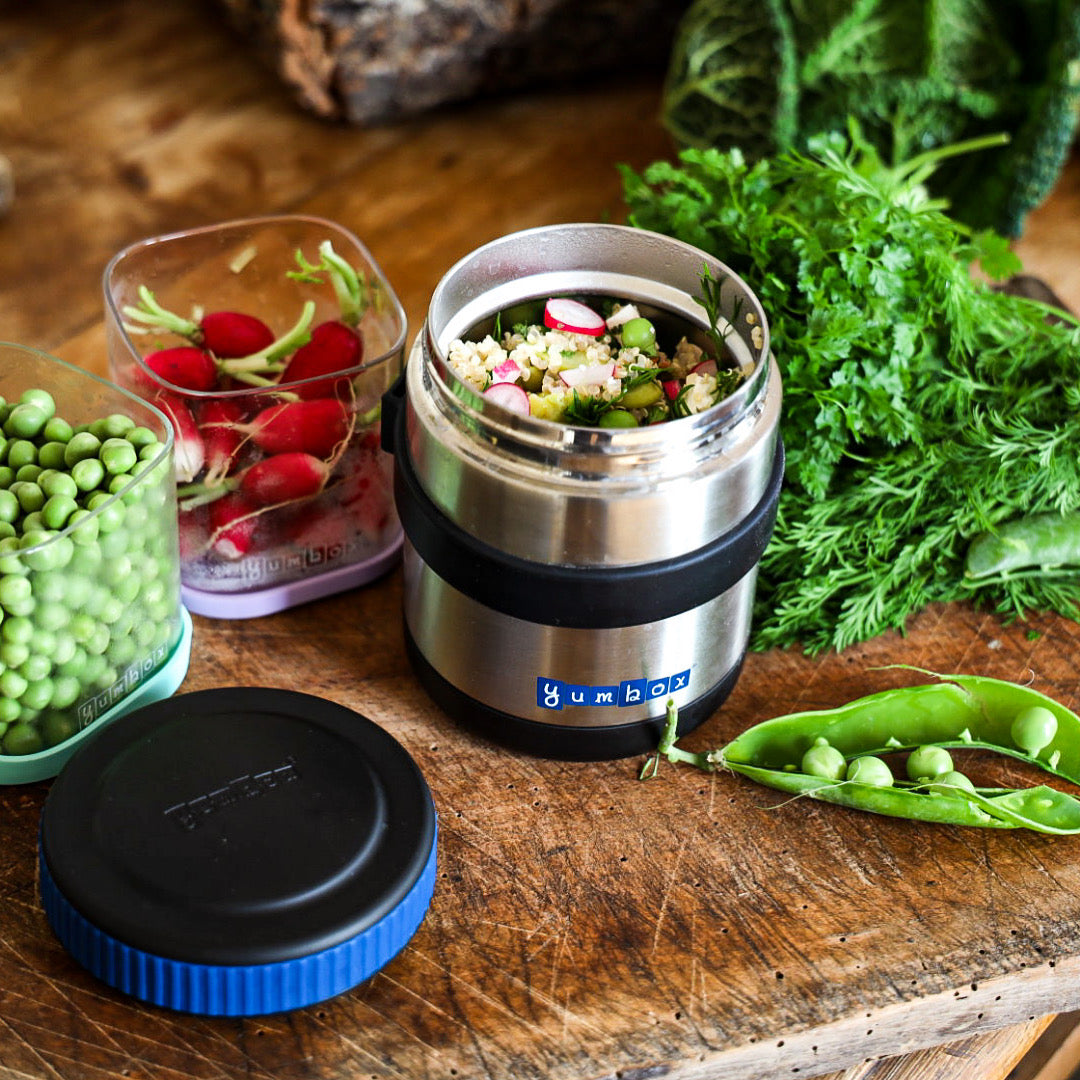 Yumbox Zuppa Thermal Food Jar w/ Spoon & Band, 415ml (4 Colors) - Pupsik Singapore
