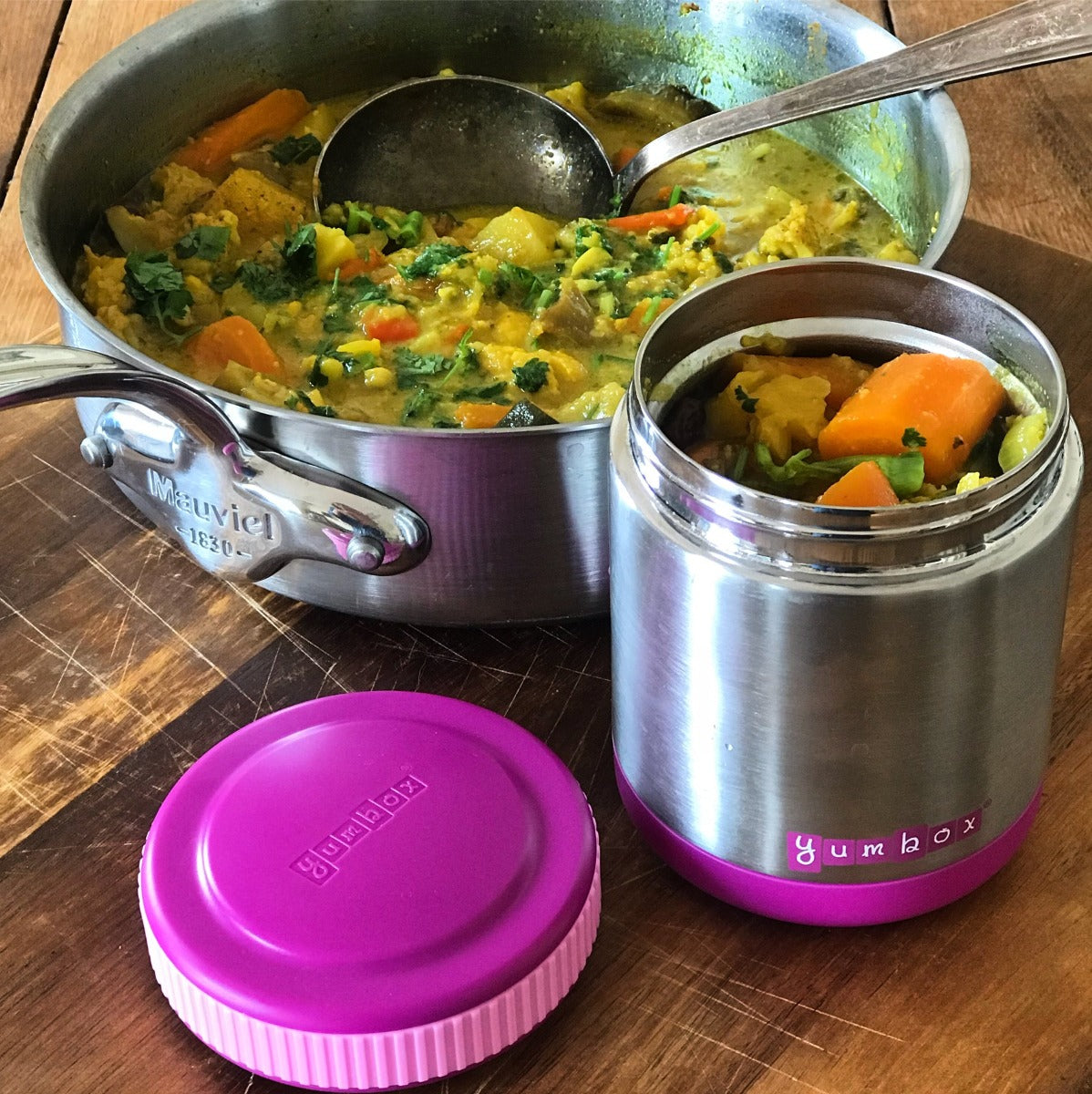 Yumbox Zuppa Thermal Food Jar w/ Spoon & Band, 415ml (4 Colors) - Pupsik Singapore